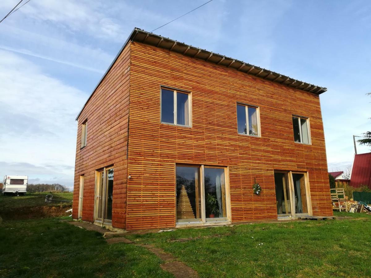 Maison Ecologique En Paille La Chapelle-Enchérie Exteriör bild